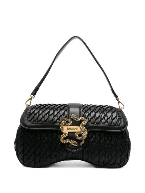 Borsa donna Just Cavalli nera con logo JUST CAVALLI | 80RA4BA1ZSD90899